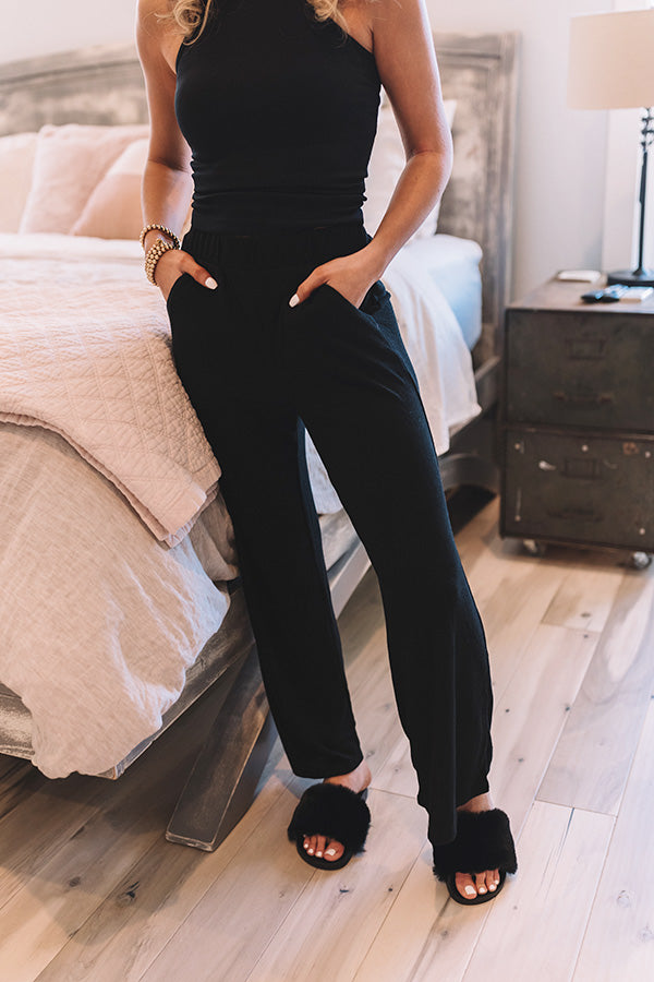 Coffee By Candlelight Pants In Black Image - 2