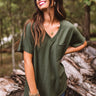 Vineyard Wishes Shift Top In Olive Image - 1