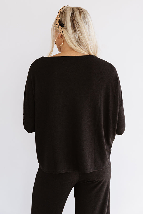 Kissing By Candlelight Shift Top In Black main image 0