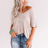 Coastal Chic Shift Tee In Warm Taupe Image - 1