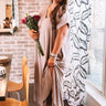 Just My Type T-Shirt Maxi In Taupe Curves Image - 1