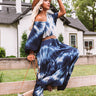 Lovely Waves Tie Dye Maxi In Navy Image - 1
