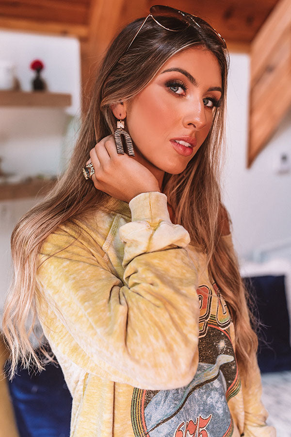 Creekside Kisses Earrings In Zebra Print Image - 1