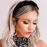 The Good Years Velvet Headband In Black Image - 1