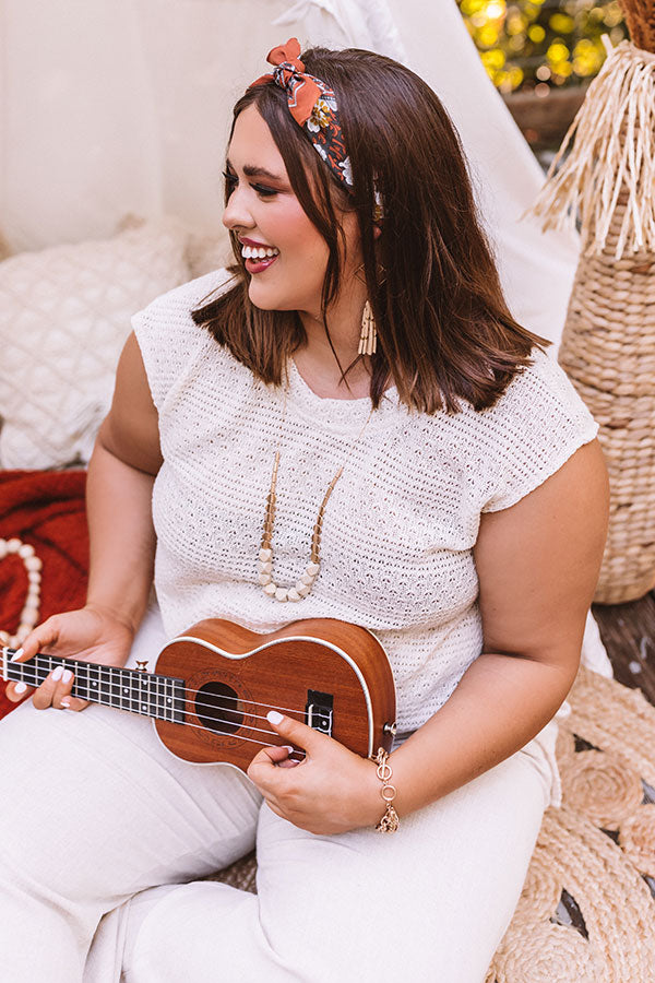 From This Moment On Floral Scarf Image - 2