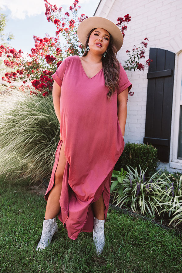 Just My Type T-Shirt Maxi In Aurora Red  Curves Image - 1