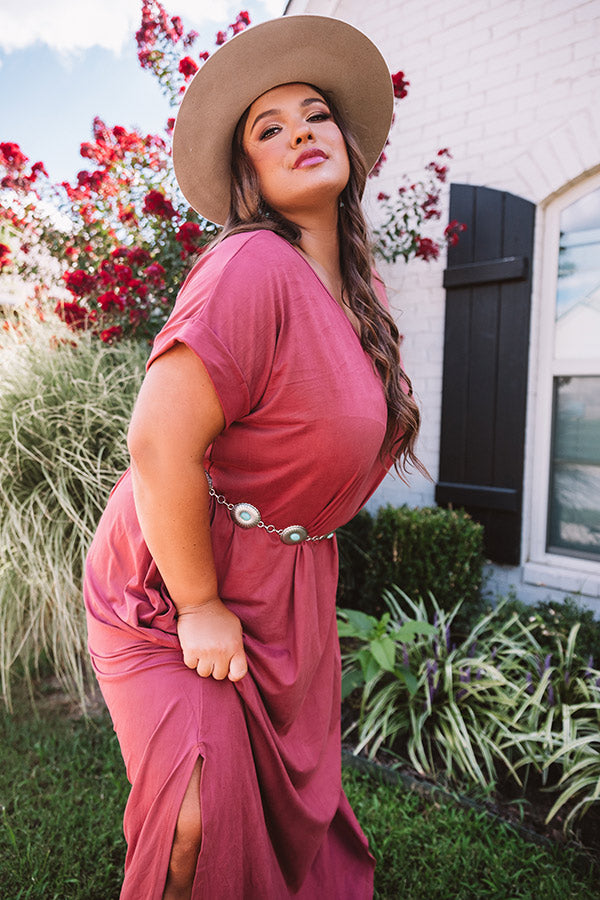 Just My Type T-Shirt Maxi In Aurora Red  Curves Image - 1