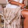 Chic Harmony Fringe Tote In Beige Image - 1