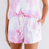 Get Cozy Tie Dye Shorts In Pink Image - 1