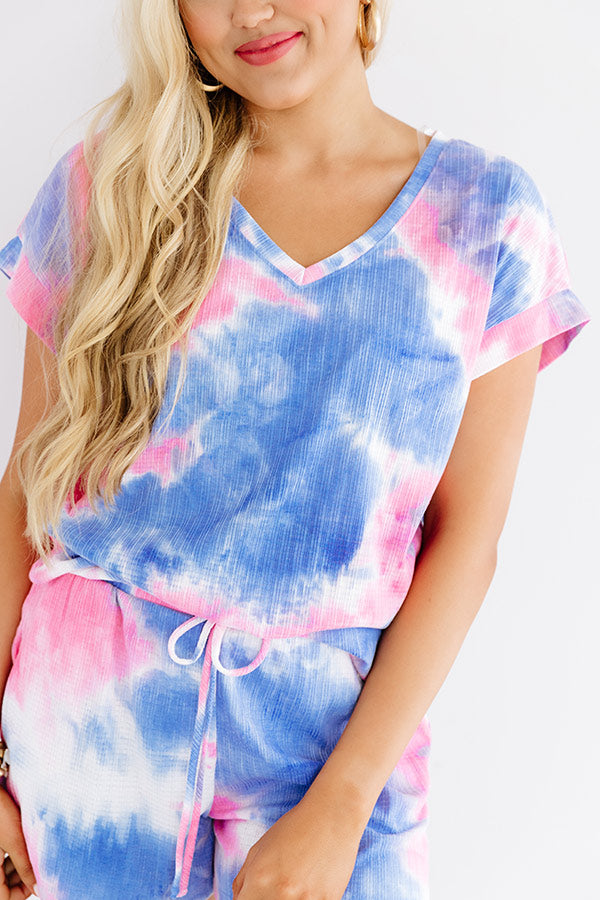 Saturday Night Mood Tie Dye Shift Tee Image - 5