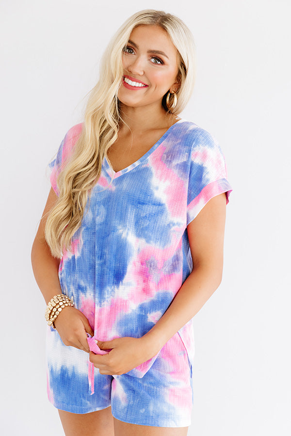 Saturday Night Mood Tie Dye Shift Tee Image - 4