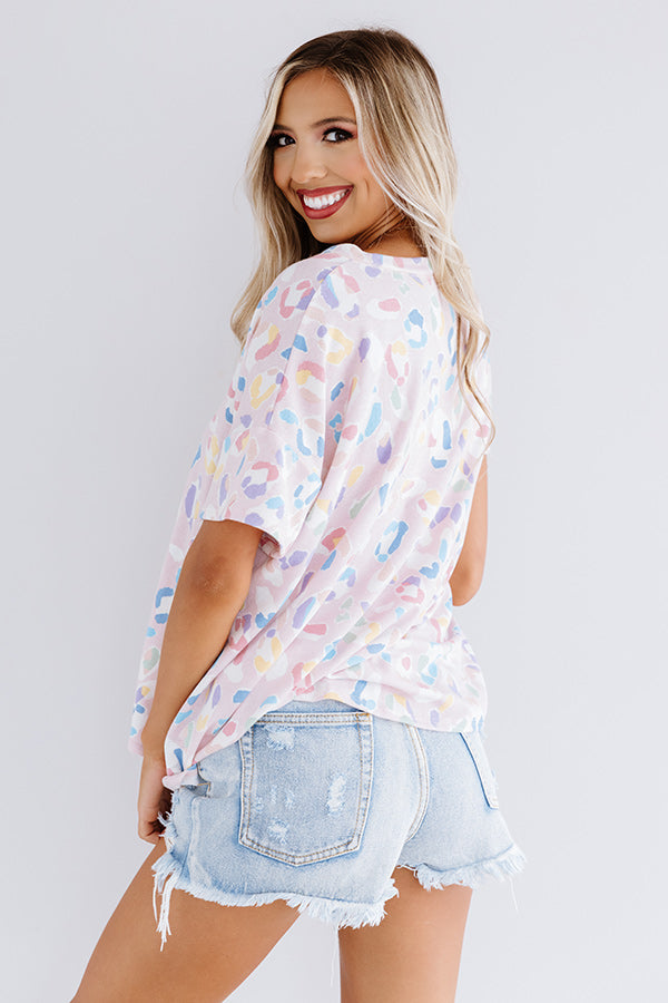 Lounging In Lake Tahoe Leopard Top Image - 5