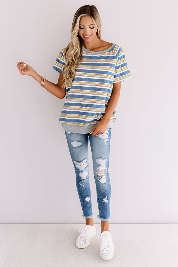 Roads To California Stripe Tee Image - 2