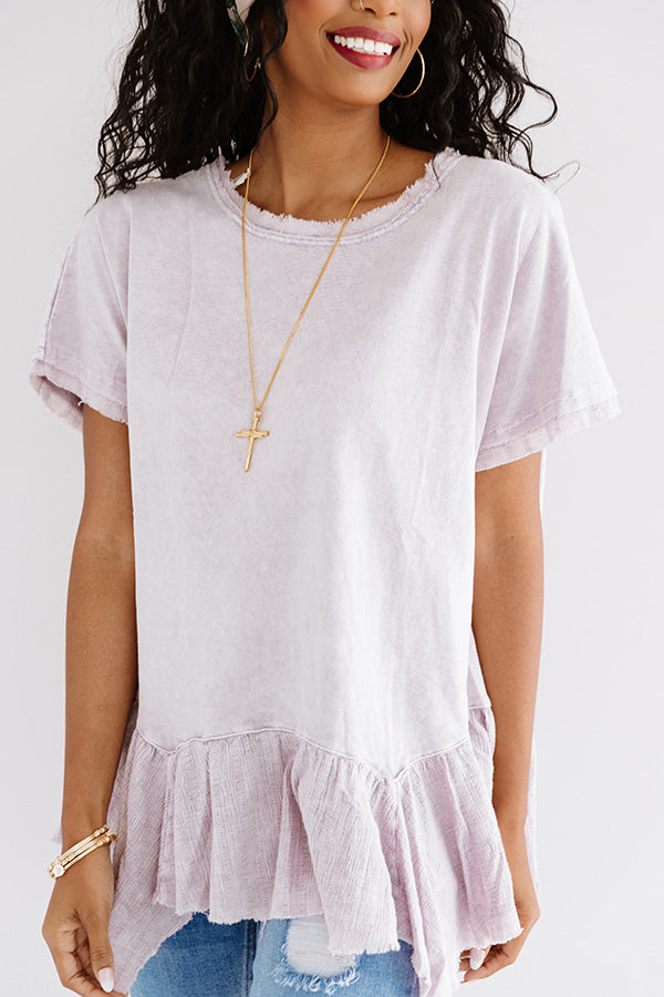 Secluded Cabin Shift Tunic In Dusty Purple Image - 4