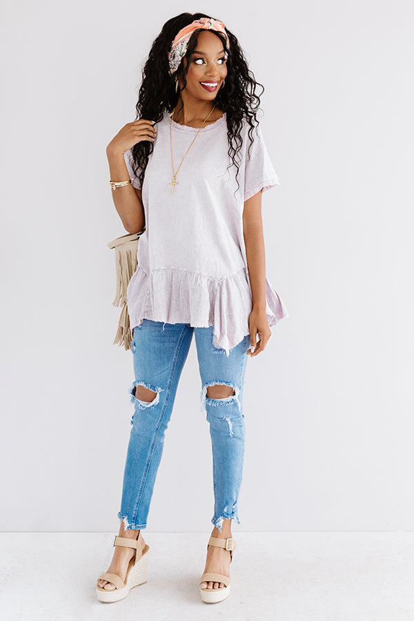 Secluded Cabin Shift Tunic In Dusty Purple Image - 2