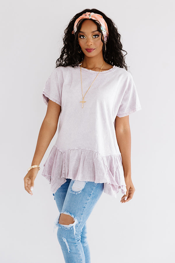 Secluded Cabin Shift Tunic In Dusty Purple Image - 1