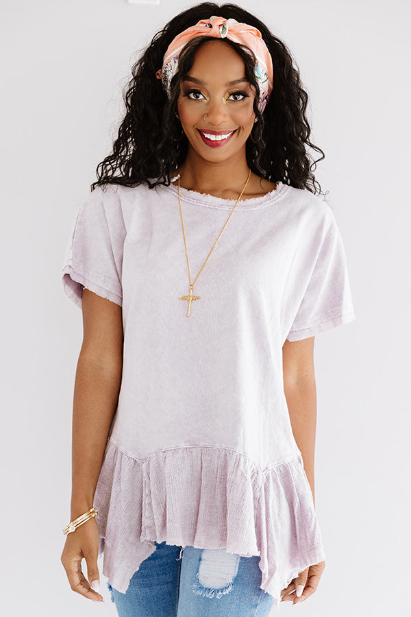 Secluded Cabin Shift Tunic In Dusty Purple Image - 3