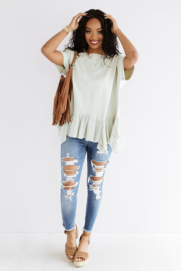 Secluded Cabin Shift Tunic In Stone Image - 2