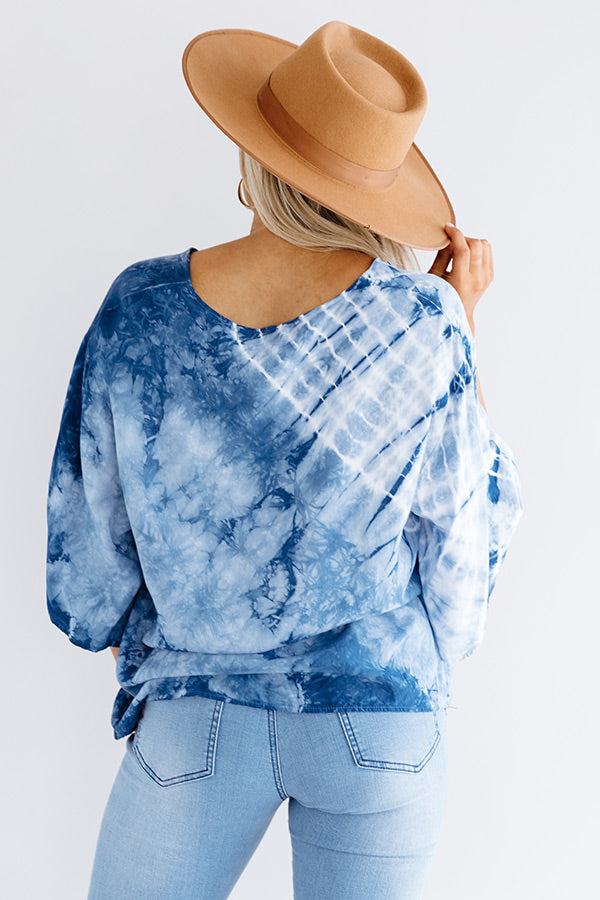 Vino Delight Tie Dye Shift Top Image - 3