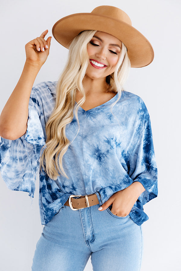 Vino Delight Tie Dye Shift Top Image - 1