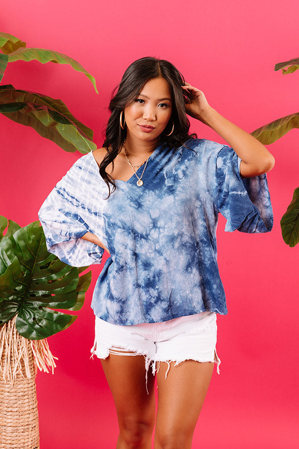 Vino Delight Tie Dye Shift Top Image - 4