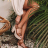 The Lissie Faux Leather Heel in Cinnamon Image - 1