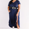 Just My Type T-Shirt Maxi In Navy   Curves Image - 1