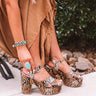 The Bali Platform Heel in Snake Print Image - 1