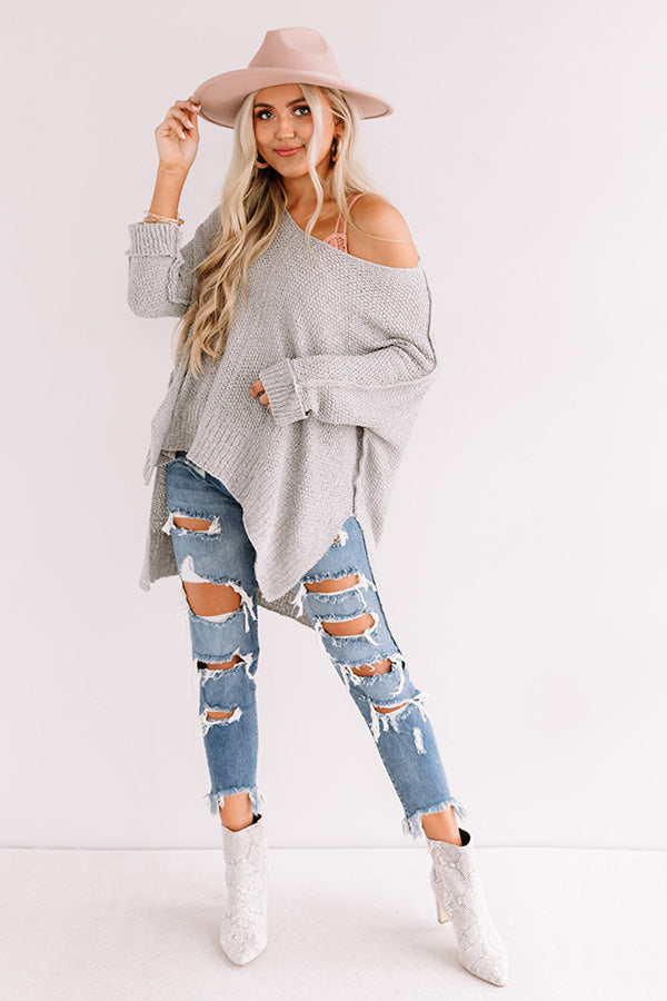 Colorado Woods Knit Sweater In Grey Image - 1