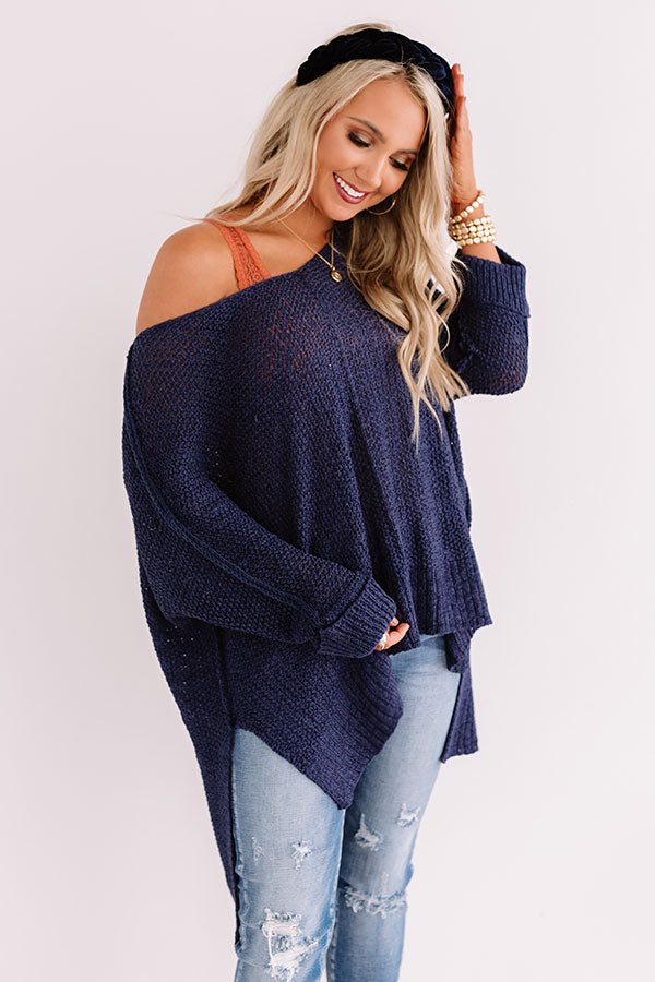 Colorado Woods Knit Sweater In Navy Image - 1