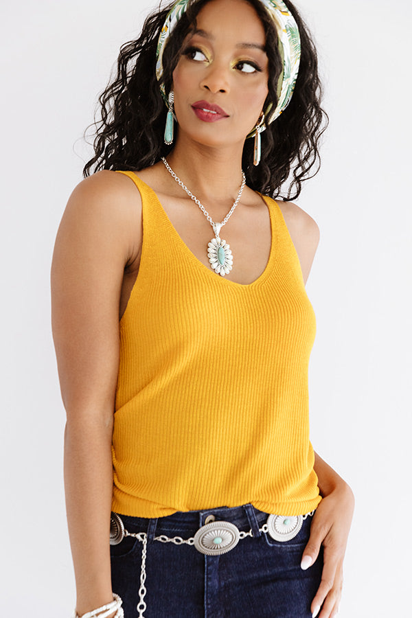 The Honey Knit Striped Tank