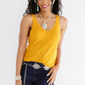Wild Honeysuckle Knit Tank In Golden Honey Image - 1