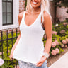 Wild Honeysuckle Knit Tank In White Image - 1