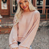 Autumn Mood Knit Sweater In Blush Image - 1