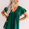 Autumn Edit Babydoll Top In Hunter Green Image - 1