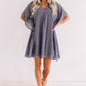 Sweetest Soul Leopard Shift Dress In Dark Periwinkle Image - 1