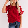Cause For Applause Shift Top In Crimson Image - 1