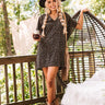 Sweetest Soul Leopard Shift Dress In Black Image - 1