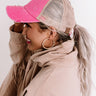 Chic Standard High Pony Tail Cap In Pink Image - 1