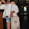 Style Bandit Leather Crossbody In Stone Image - 1
