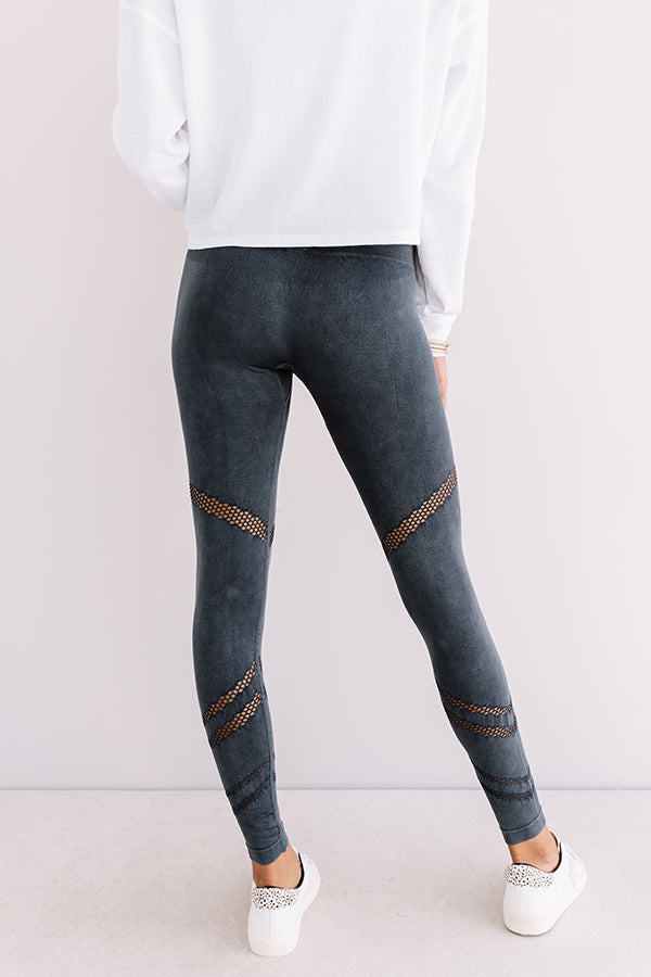 Honor Roll High Waist Legging In Navy Image - 4