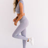 Quiet Meditation High Waist Active Legging In Heirloom Lilac Image - 1