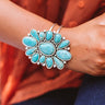 Refined Feelings Turquoise Cuff Bracelet Image - 1