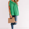 Fine Like Wine Top In Kelly Green Image - 1