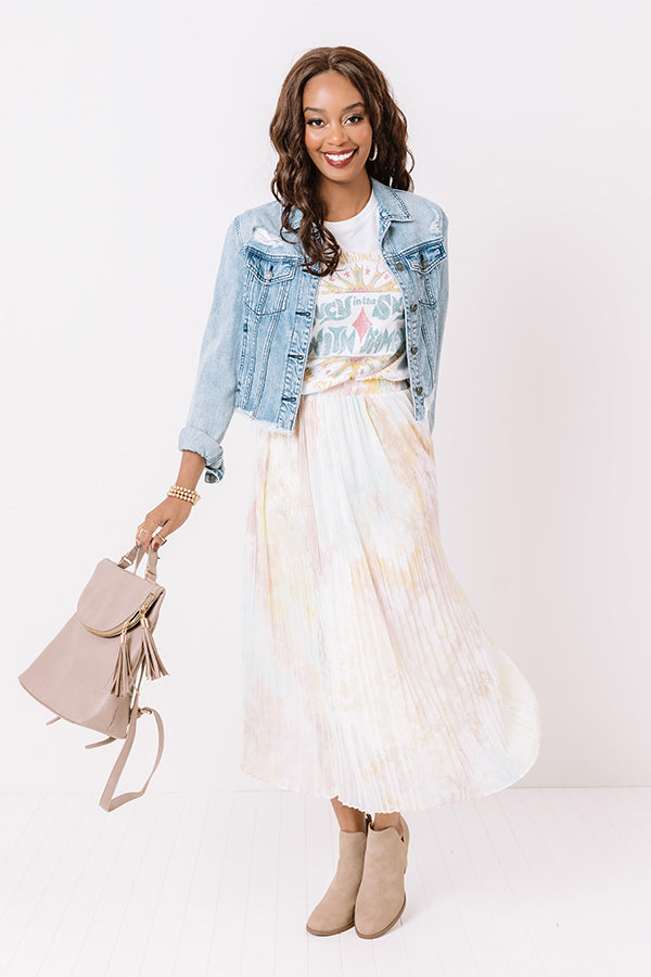 Brunch In Paris Watercolor Skirt Image - 5