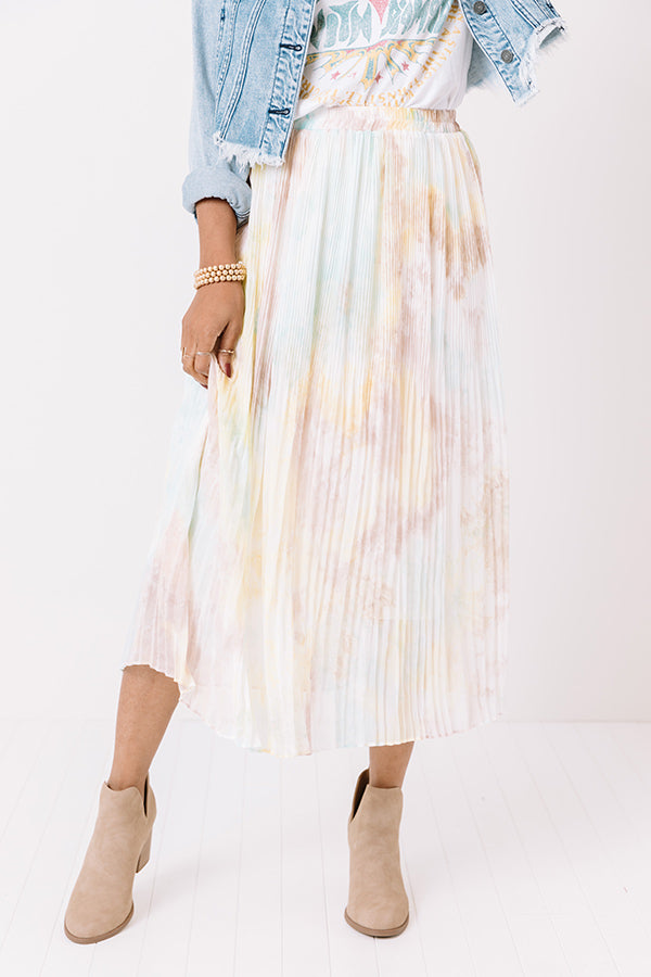 Brunch In Paris Watercolor Skirt Image - 1