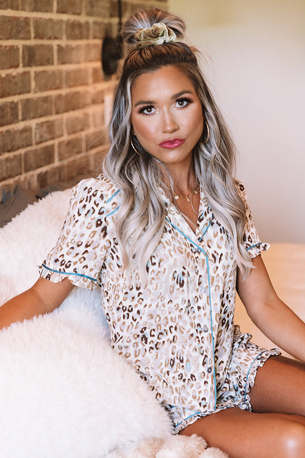 Lounging In Style Leopard Top Image - 4