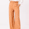 The Alair Polka Dot High Waist Pants In Rust Image - 1