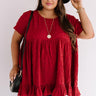 Kisses In Capri Babydoll Top In Red   Curves Image - 1