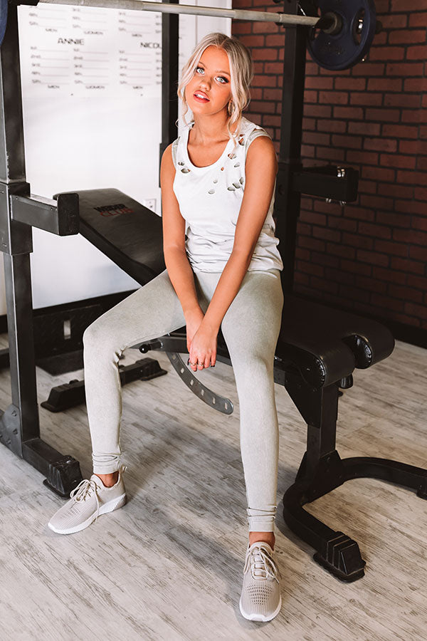 Favorite View Distressed Tank In Stone Image - 2